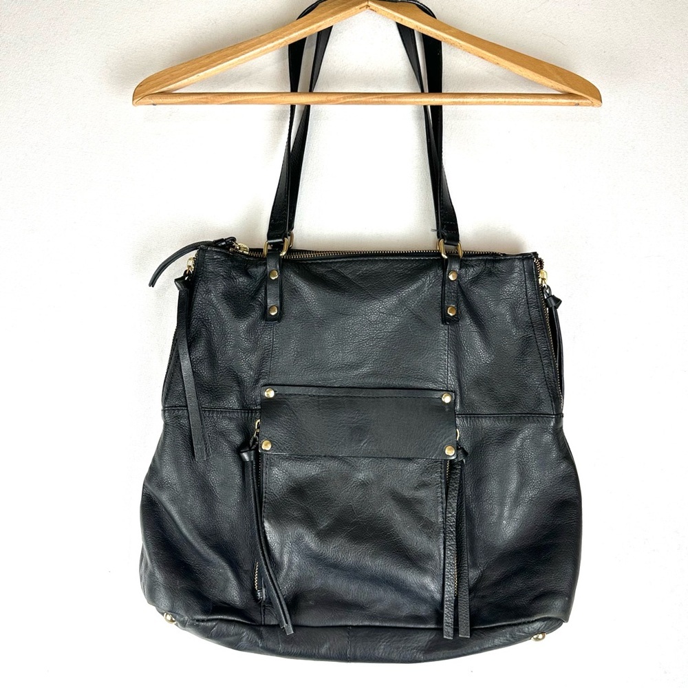 Kooba Everette Black‎ Leather Shoulder Handbag Tote